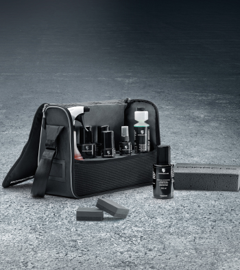 Automobilio priežiūros priemonių krepšys