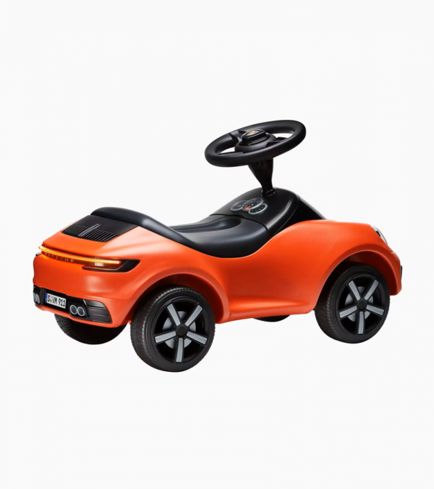 Vaikiškas Porsche automobilis oranžinis