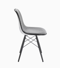 Pepita kolekcijos riboto leidimo kėdė plastikine nugarėle