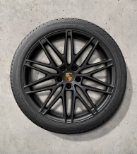 22 colių RS Spyder dizaino žieminių ratlankių ir padangų komplektas, dažytas juodai (švelniai blizgus)