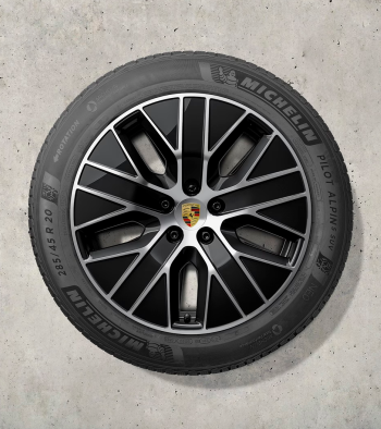 20 colių „Macan S“ žieminių ratlankių ir padangų komplektas, dažytas juodai (blizgus)