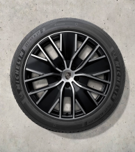 21 colio „Macan“ dizaino žieminių ratlankių ir padangų komplektas, dažytas juodai (blizgus)