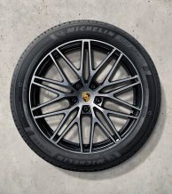 21 colio RS Spyder dizaino ratlankių ir žieminių padangų komplektas Porsche Cayenne modeliams