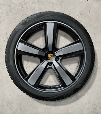 22 colių „Exclusive Design Sport“ žieminių ratlankių ir padangų komplektas, dažytas juodai (blizgus)