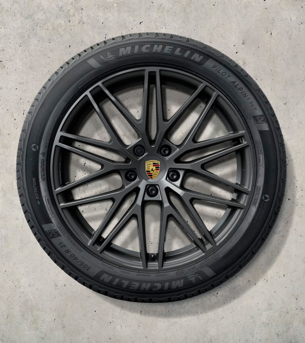 21 colio „RS Spyder Design“ žieminių ratų ir padangų komplektas, dažytas antracito pilka spalva