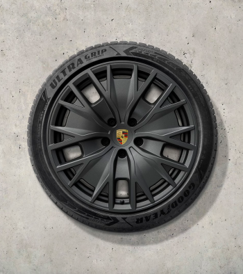 20 colių „Taycan Turbo S Aero Design“ žieminių ratų ir padangų komplektas, dažytas antracito pilka spalva