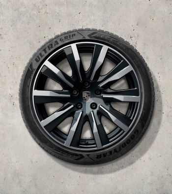 20 colių „Taycan Tequipment Design“ žieminių ratlankių ir padangų komplektas, dažytas juodai (blizgus)