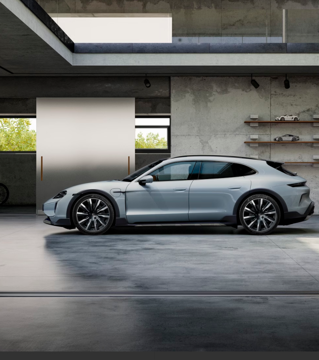 20 colių „Taycan Tequipment Design“ žieminių ratlankių ir padangų komplektas, dažytas juodai (blizgus)