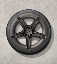 21 colio „Mission E“ dizaino žieminių ratlankių ir padangų komplektas, dažytas „Turbonite“ spalva