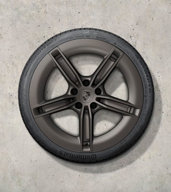 21 colio „Mission E“ dizaino žieminių ratlankių ir padangų komplektas, dažytas „Turbonite“ spalva