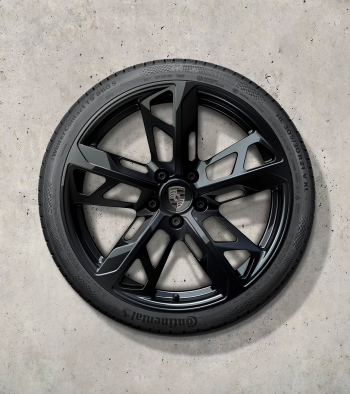 21 colio „Cross Turismo“ dizaino žieminių ratlankių ir padangų komplektas, visiškai dažytas juodai (blizgus)