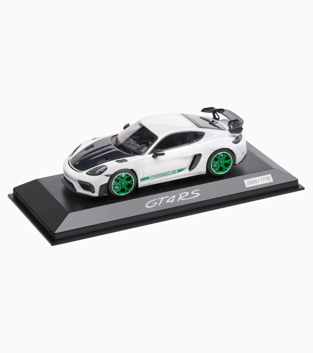 718 modelis – Porsche 718 Cayman GT4 RS Tribute (982) – riboto leidimo modelis 1:43
