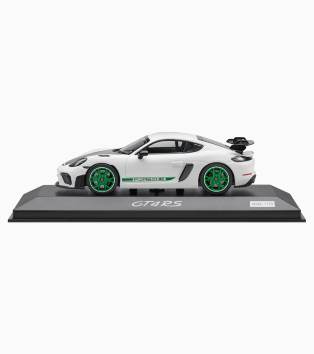 718 modelis – Porsche 718 Cayman GT4 RS Tribute (982) – riboto leidimo modelis 1:43