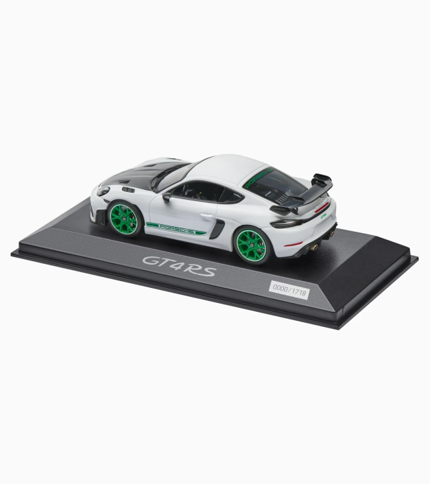 718 modelis – Porsche 718 Cayman GT4 RS Tribute (982) – riboto leidimo modelis 1:43