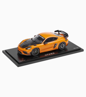 Porsche 718 Cayman GT4 RS (982) su „Manthey“ komplektu – riboto leidimo modelis 1:18