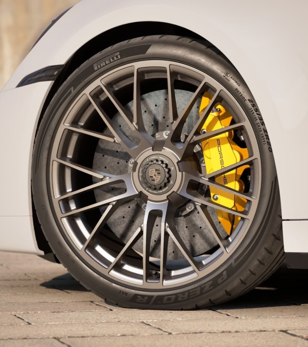 Porsche 911 Turbo lenktyninės stabdžių kaladėlės (PCCB)