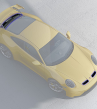 Porsche 911 GT3 anglies pluošto komplektas