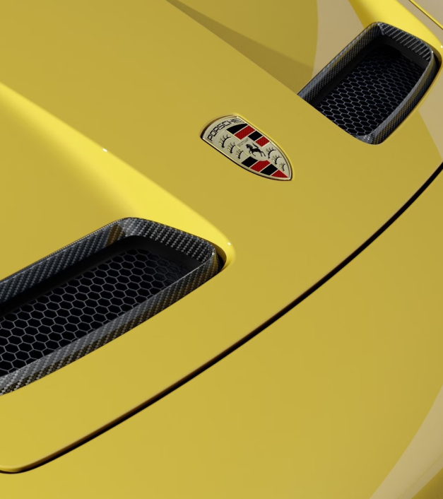Porsche 911 GT3 anglies pluošto komplektas