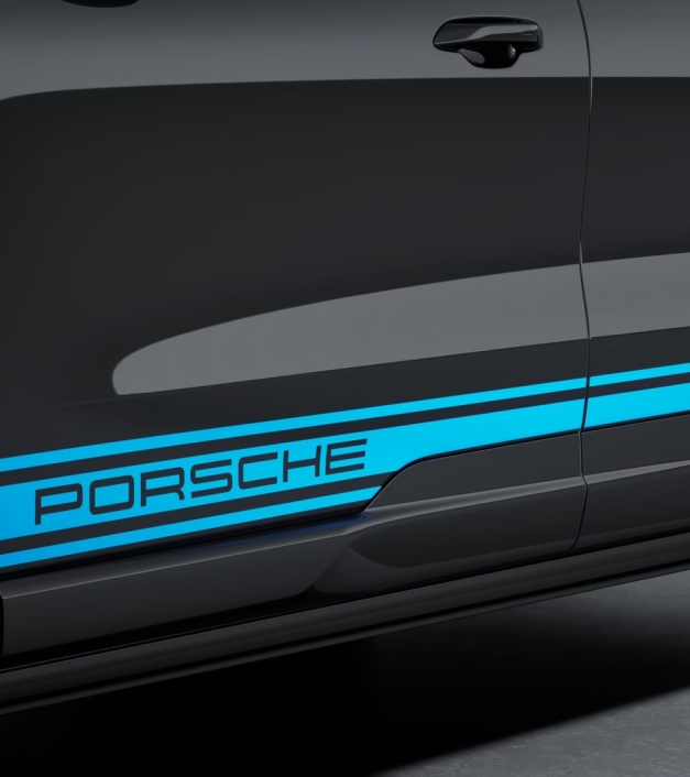 Porsche šoninis „PORSCHE" logotipas