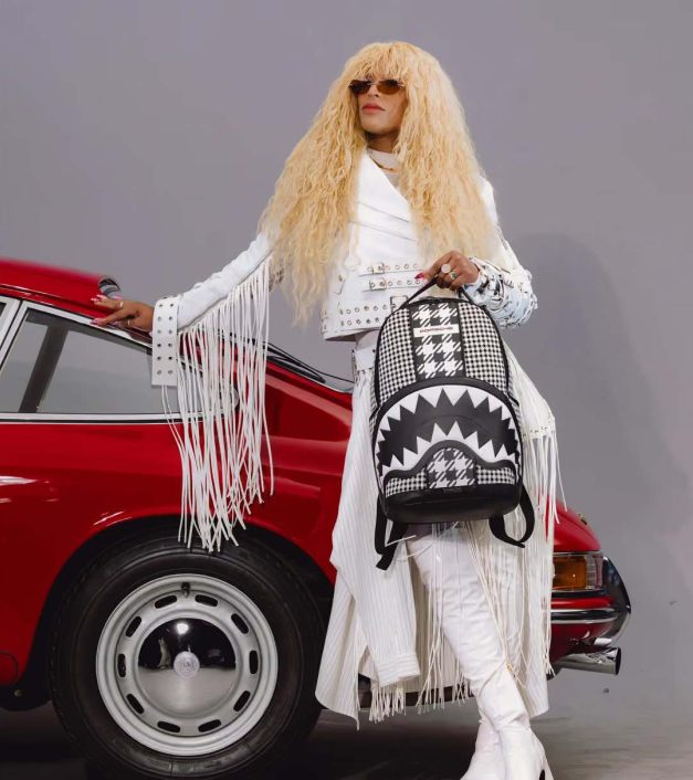 Kuprinė su Pepita raštu - Porsche x Sprayground ribotos kolekcijos
